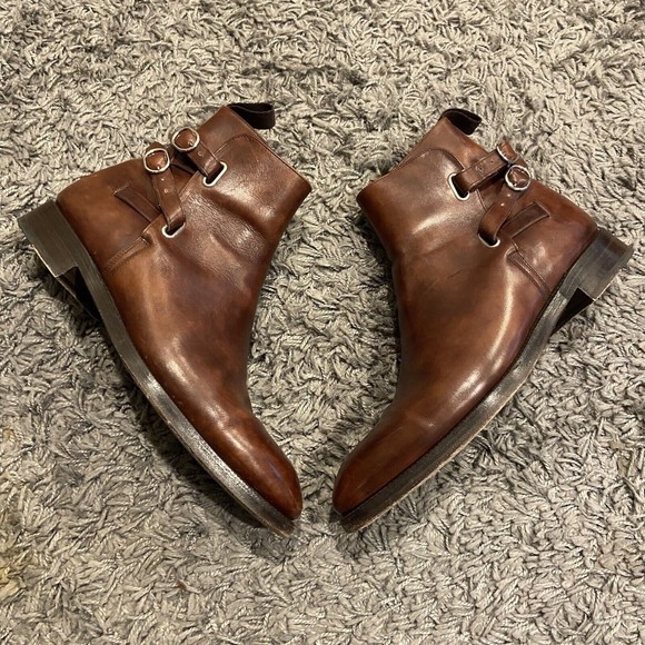 J.Fitzpatrick Genesee MTO Gold Museum Calf Double Country Rubber Sole 8E $800.00 main image 7
